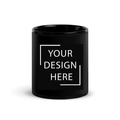 Black Glossy Customizable Coffee Mug Is On Its Way To Merch