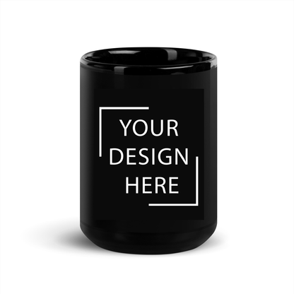 Black Glossy Customizable Coffee Mug Is On Its Way To Merch